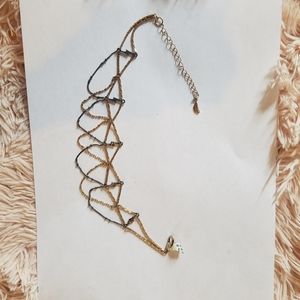 free people  mixed metals choker w lightning bolts